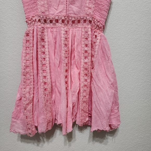 Free People Verona Pink Boho Dress Size XS - Picture 9 of 13